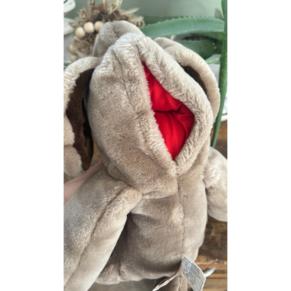 Wrinkles Dog Hand Puppet Plush Vintage Ganz Stuffed Animal 18in Nostalgia 80s - Picture 7 of 8
